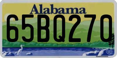 AL license plate 65BQ270