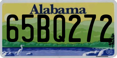 AL license plate 65BQ272