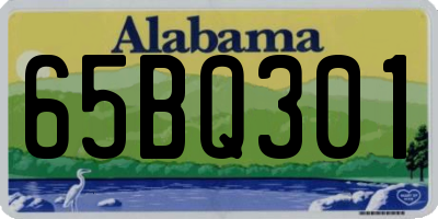 AL license plate 65BQ301