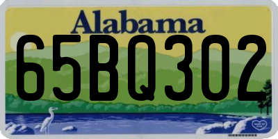 AL license plate 65BQ302