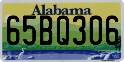 AL license plate 65BQ306