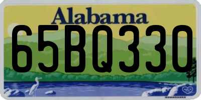 AL license plate 65BQ330