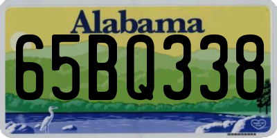 AL license plate 65BQ338