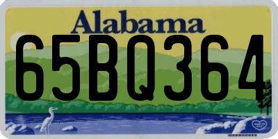 AL license plate 65BQ364
