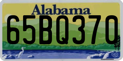 AL license plate 65BQ370