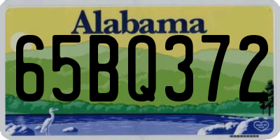 AL license plate 65BQ372
