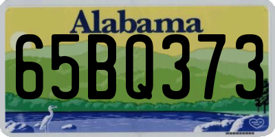 AL license plate 65BQ373