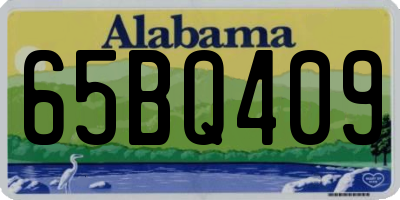 AL license plate 65BQ409