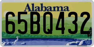 AL license plate 65BQ432