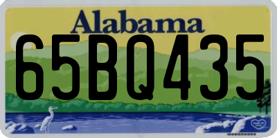 AL license plate 65BQ435