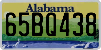 AL license plate 65BQ438