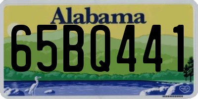 AL license plate 65BQ441