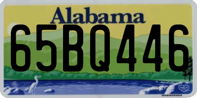 AL license plate 65BQ446