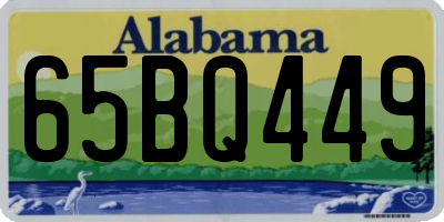 AL license plate 65BQ449