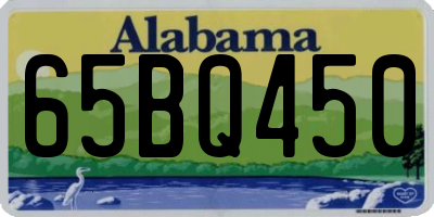 AL license plate 65BQ450