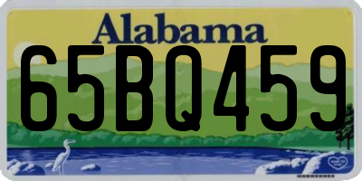 AL license plate 65BQ459