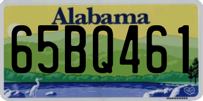 AL license plate 65BQ461