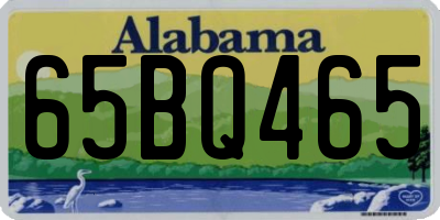 AL license plate 65BQ465