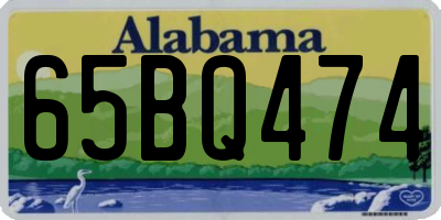 AL license plate 65BQ474