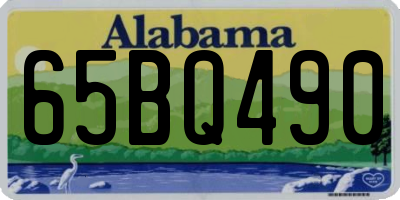 AL license plate 65BQ490