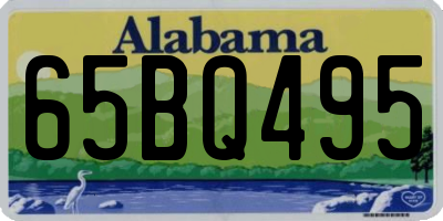 AL license plate 65BQ495