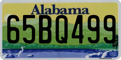 AL license plate 65BQ499