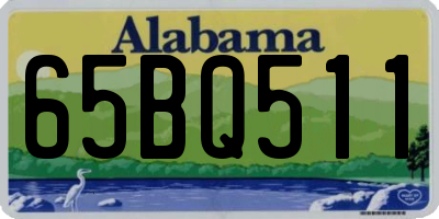 AL license plate 65BQ511