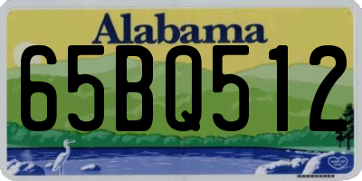 AL license plate 65BQ512