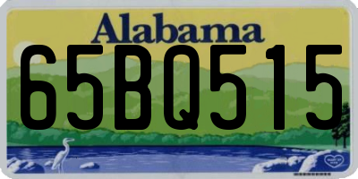 AL license plate 65BQ515