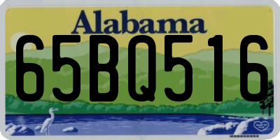 AL license plate 65BQ516