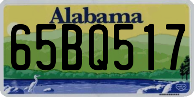 AL license plate 65BQ517