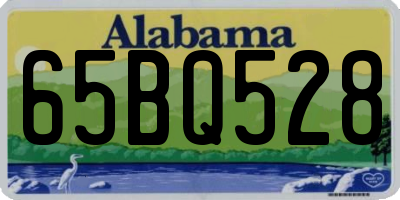 AL license plate 65BQ528