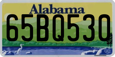 AL license plate 65BQ530