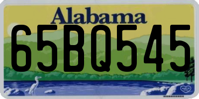 AL license plate 65BQ545
