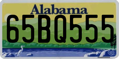AL license plate 65BQ555