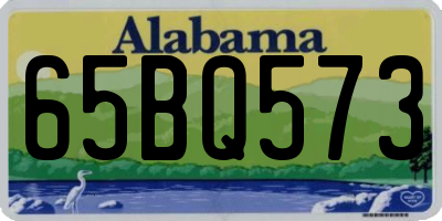 AL license plate 65BQ573