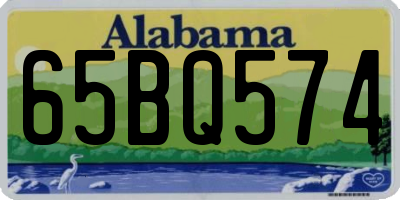AL license plate 65BQ574