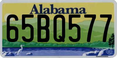 AL license plate 65BQ577