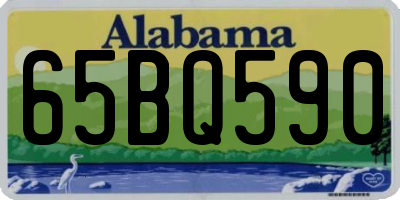 AL license plate 65BQ590