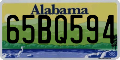 AL license plate 65BQ594