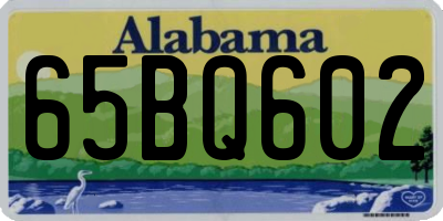 AL license plate 65BQ602