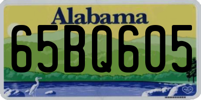 AL license plate 65BQ605