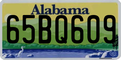 AL license plate 65BQ609