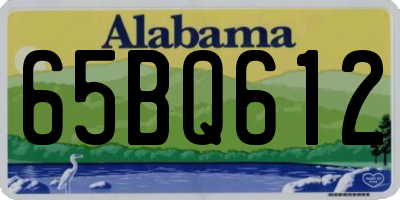 AL license plate 65BQ612
