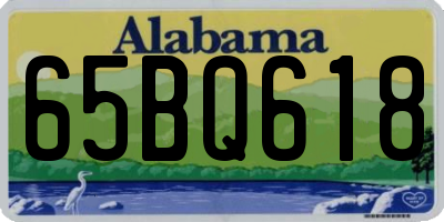 AL license plate 65BQ618