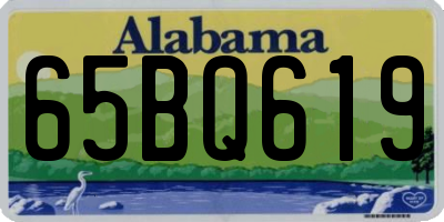 AL license plate 65BQ619