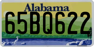 AL license plate 65BQ622