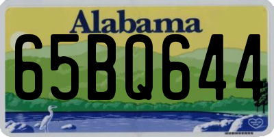 AL license plate 65BQ644