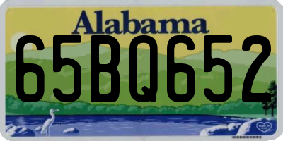 AL license plate 65BQ652