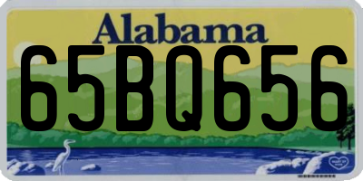 AL license plate 65BQ656